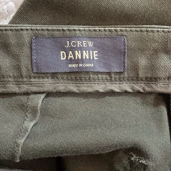 J.Crew Dannie Jeans Back Zipper Cropped Stretch Trip Dark Loden Olive Green 8 - Picture 10 of 14